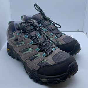 Merrell Gray and Black Lace Up Boots